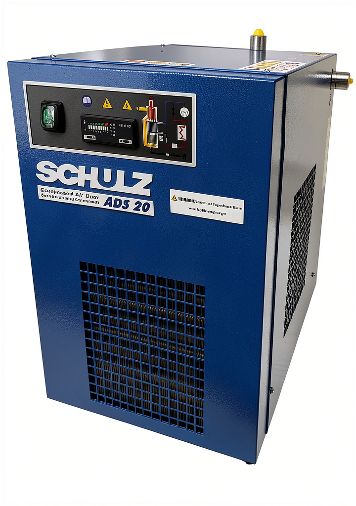 Schmidt ADS-20-UP compressed air dryer in an industrial setting