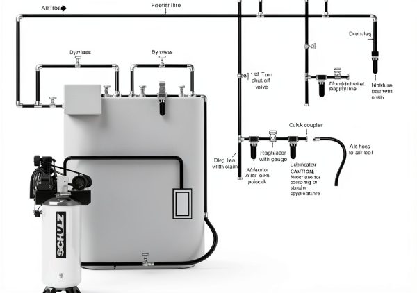 SCHULZ Refrigerated Air Dryer Filter Regulator Combo 35 CFM-5