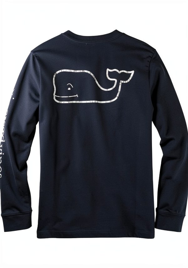 Vineyard Vines Boys Long Sleeve T Shirt Vintage Cotton Whale-0