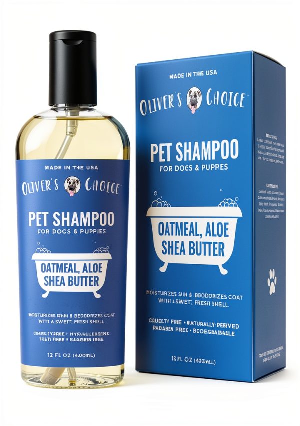 Dog Shampoo Oatmeal Aloe Shea Butter Oliver's Choice-0