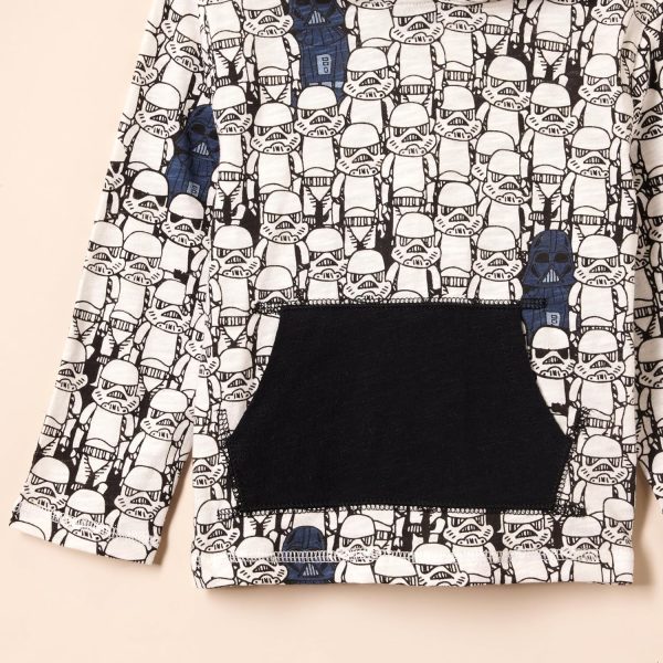 Amazon Essentials Boys Hooded Long Sleeve T Shirt Cotton-3