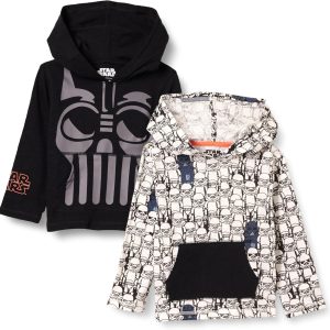 Amazon Essentials Boys Hooded Long Sleeve T Shirt Cotton-0