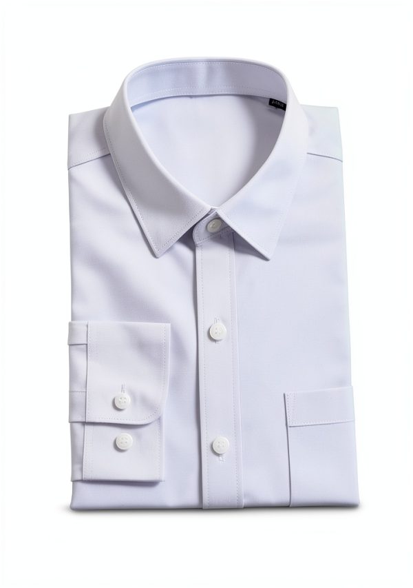 Great Value Boys Dress Shirt Set White Button Down Long-4