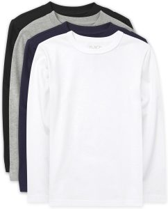Boys Cotton T-Shirts 4-Pack The Childrens Place Long Sleeve-0