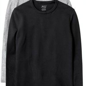 Brix Boys Cotton Long Sleeve T-Shirts Tagless Multipack-0