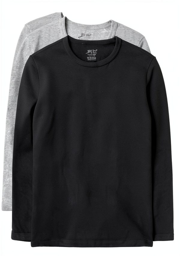 Brix Boys Cotton Long Sleeve T-Shirts Tagless Multipack-0