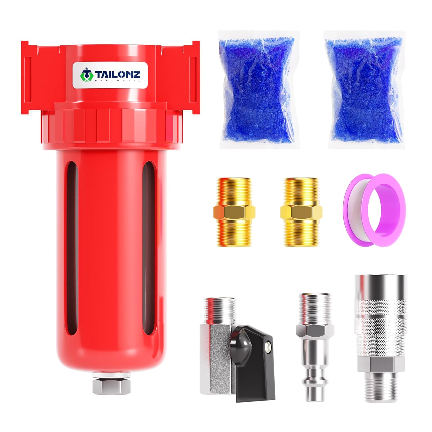 TAILONZ PNEUMATIC desiccant air dryer unit with accessories