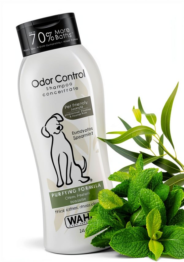 Wahl Pet Shampoo Odor Control Eucalyptus Spearmint Dog-5