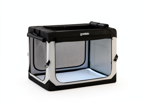 Apollo Grey Collapsible Dog Crate for Small Medium Large-3