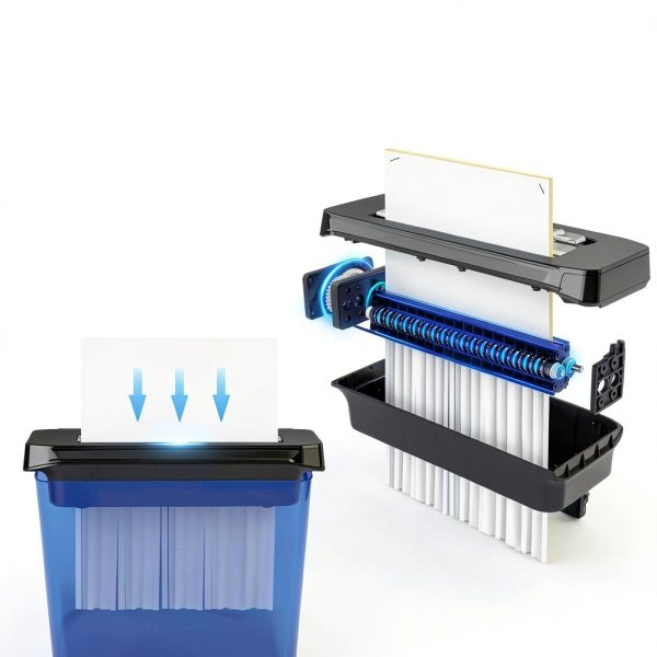 VidaTeco P-2 Strip-Cut Shredder with Auto Reverse and Extendable Arm-1
