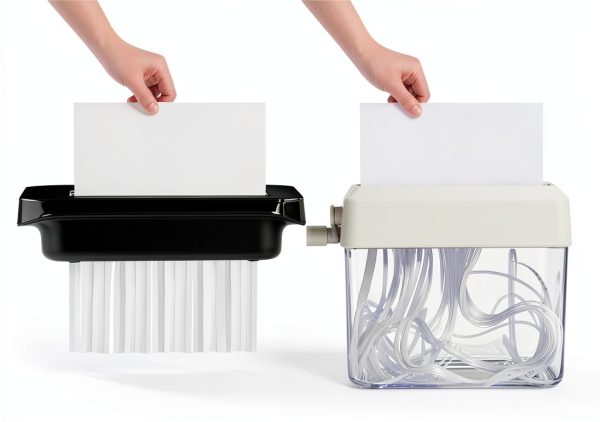 VidaTeco P-2 Strip-Cut Shredder with Auto Reverse and Extendable Arm-5