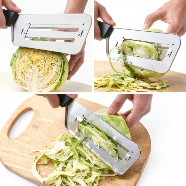 Cabbage Shredder Silver Kunovo QD1 Compact Stainless Steel Cutter-4