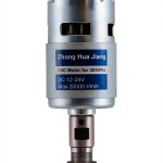 20000RPM 775 CNC Spindle Motor with 5mm ER11 Extension Shaft, Longer Working Life, DC 12-24V, High Power, Low Noise, Electrical DC Motor for 3018/3018 PRO CNC Router Machine-0
