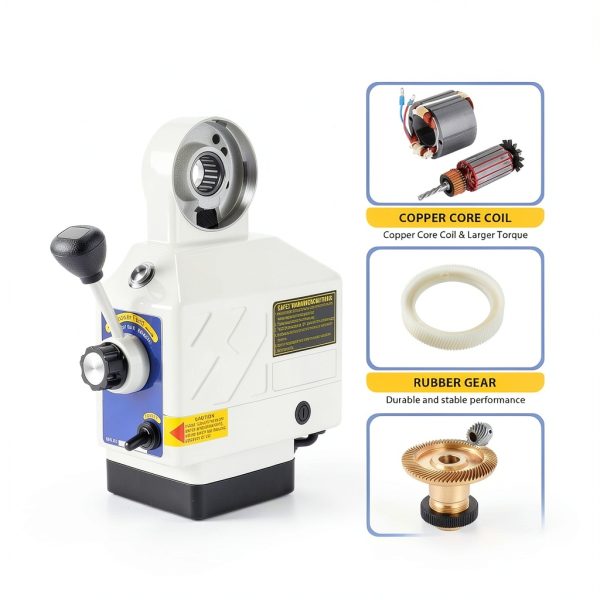 Dollate Power Feed Z Axis 450 in‑lbs Torque 0‑200 RPM-1