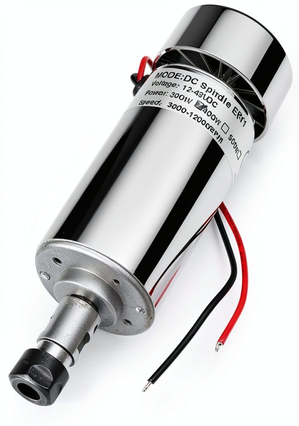 Genmitsu 300W Brush DC Spindle Motor with 0-48V Supply, 52mm Clamp-2