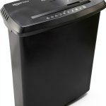 Amazon Basics Paper Shredder for Home and Office, 8-Sheet Strip Cut, CD/ Credit Card Shredder, 3.4 Gallon Wastebasket , Black-0