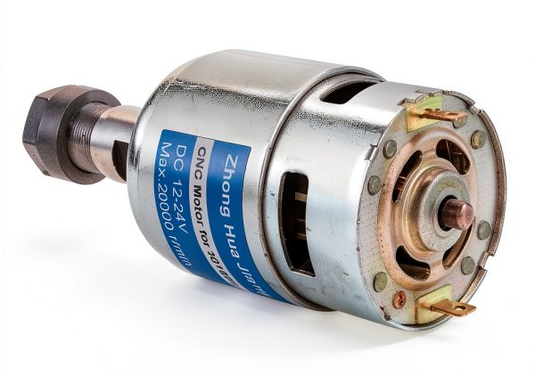 20000RPM 775 CNC Spindle Motor with 5mm ER11 Extension Shaft, Longer Working Life, DC 12-24V, High Power, Low Noise, Electrical DC Motor for 3018/3018 PRO CNC Router Machine-3