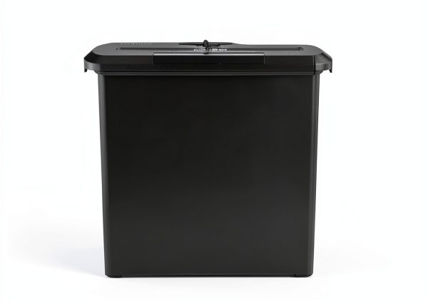 Amazon Basics Paper Shredder for Home and Office, 8-Sheet Strip Cut, CD/ Credit Card Shredder, 3.4 Gallon Wastebasket , Black-1
