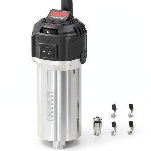 710W CNC Router Spindle Motor with Speed Display, 6-Speed Adjustable (7000–30000 RPM), 65mm Diameter, 1/4" ER11 Collet, Compatible with CNC Routers, Milling and Engraving Machines-0