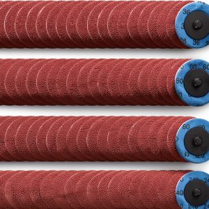 2 Inch Sanding Discs ADLABLD 120pcs with 1/4" Holder, Aluminum Oxide-0