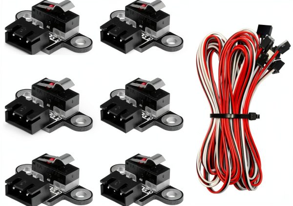 Genmitsu 6PCS Micro Limit Switches with 1M 3 Pin Cable for 3018-PROVer/3018-MX3/3018-PROVer Mach3-0