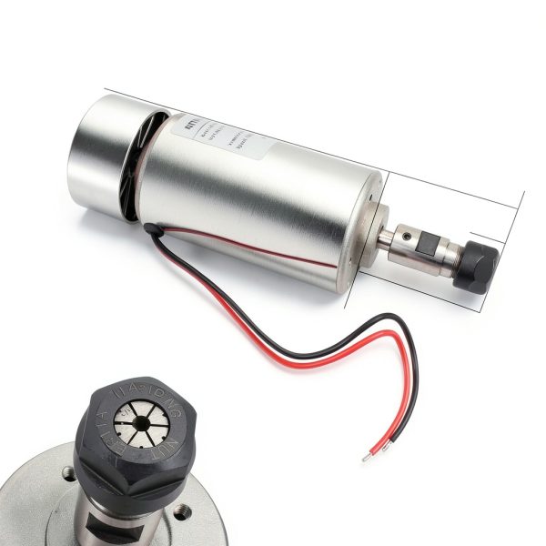 RATTMMOTOR 300W 12-48VDC CNC Cooled Spindle Motor 52mm ER16 12000RPM-4