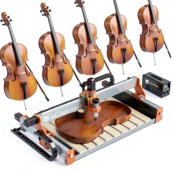 FoxAlien XE-PRO X-axis Extension Kit with Hybrid Spoilboard Worktable-6