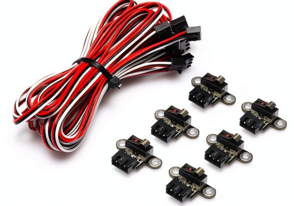 Genmitsu 6PCS Micro Limit Switches with 1M 3 Pin Cable for 3018-PROVer/3018-MX3/3018-PROVer Mach3-7