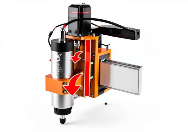 FoxAlien 1.5KW VFD Air Cooled CNC Spindle Motor Kit 65mm 24000RPM-5